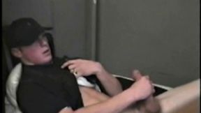 This pumped up blond boy has a boner from the very beginning of his solo jack off session. As Gavin strokes his big dick, we have the pleasure of admiring his naked buffed out body.