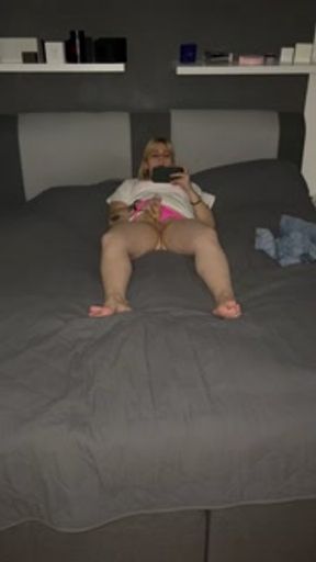 Masturbation porn on the bed multiple orgasm moaning Fuck me watch me cum
