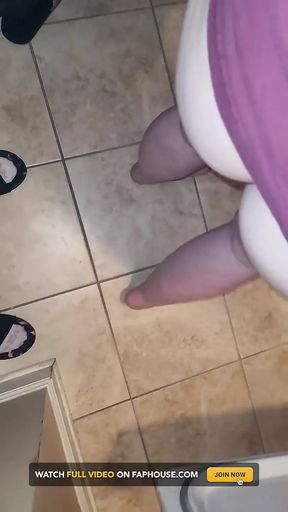 Rubbing my cock on the hot neighbors ass
