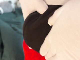 'Twas the night previous to xmas // Three-some with large penis santa and his sexy twink elf