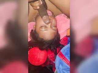 Lay her down and bang her throat