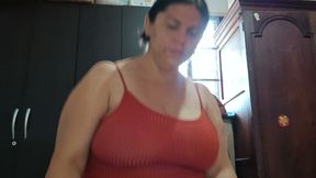 I came on the naughty girl's face and swallowed it