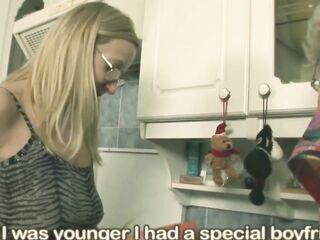 2 nice-looking aged chicks rediscover forbidden joy in a retro kitchen. Their hirsute bodies rub jointly with raw chemistry as they tease, kiss, and explore every other with a thick vintage sextoy. Classic lesbo intimacy, slow, kinky and irresistible.