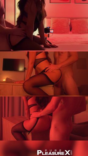 Straight pegging teases with relentless thrusting power   Clip 1