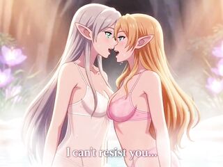 2 pretty lesbo elves share an private night in a magical hawt springs