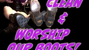 Clean And Worship Our Boots! - HD MP4 1080p Format