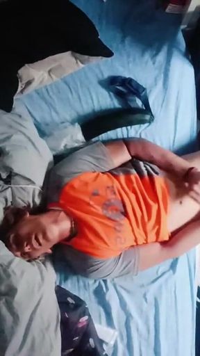 Young Man Opens His Ass at Work