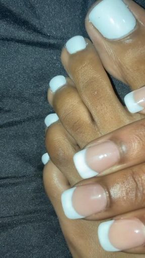 White toes an french tips