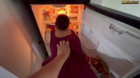 Stuck in the Fridge and I Get Fucked While I Get Out