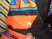 EGLAN PLAY IN MOTOCROSS SUIT