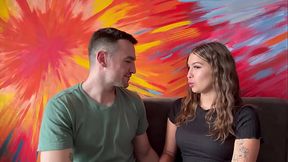 Cute Latina Girl Next Door Invites White Guy Into Her Apartment