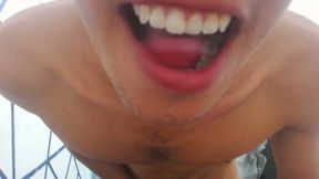 Sexy Latino Shows Off His Curved Hard Cock