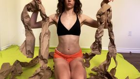 Tearing Paper in Bikini