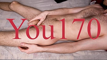 A young guy jerks off his big penis, all the veins on the penis are visible, the guy brings himself to orgasm