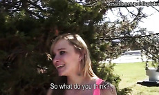 Slender Czech girl Angelica sex for cash