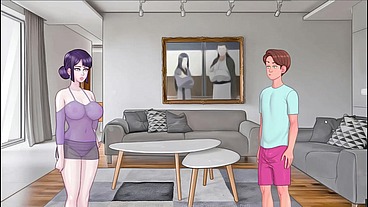 SexNote [D. Note Rule 34 Hentai game PornPlay ] Ep.6 my naughty step mom is almost naked while we watch tv together