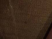 Pissing on the wall cuz im lazy