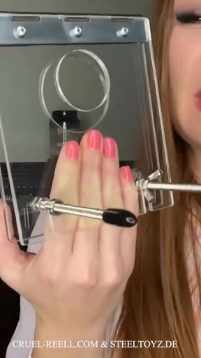 Spectacular moment from &quot;Cruel Reell Reviews: The Acrylic Tail and Testicle Crusher by Steeltoyz - Ultimate CBT Experience&quot;