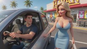 Curvy Mature Woman Receives Special Gift In The Car And At Home On Mother s Day AI generated