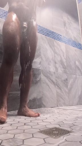 Black Man Post Gym Shower (Part 1)