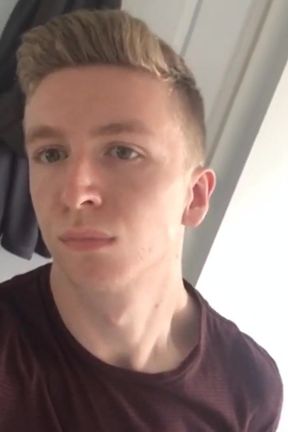 Fit Boy Empties His Uncut Dick