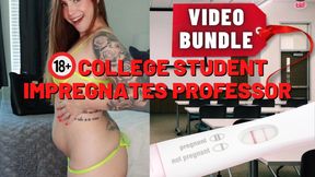 18+ College Student Impregnates Professor Bundle