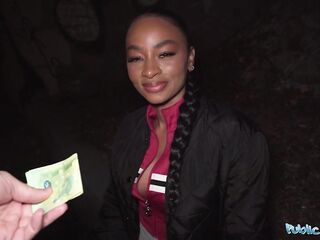 Public Agent - French Black Sweetheart Loved Getting Choked During Hard Sex