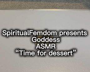 Goddess ASMR “ Goddess Foot Smash” Tine for dessert