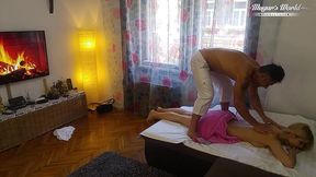 behind the scenes of hot massage and fuck with sharon white