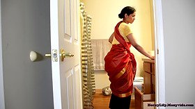 Tamil boss enjoys anal with his hot South Indian maid in POV