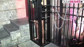 Horny babe gets fucked by two monster cocks to a mouth cumshot