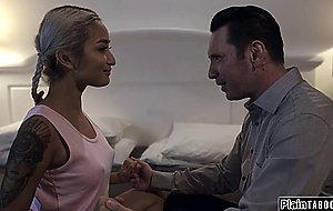 Asian babe gets her counselor to fuck her to bring him down
