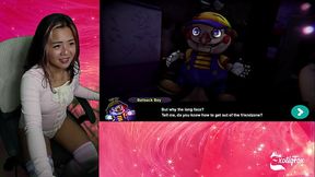 BIG TIDDY BITCH CHIKU IS CHASING ME! FAP NIGHTS AT FRENNI'_S ExotiqFox FNAF Hentai Game Part 3