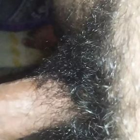 Arabic Solo Man Massage his Big Hairy Cock