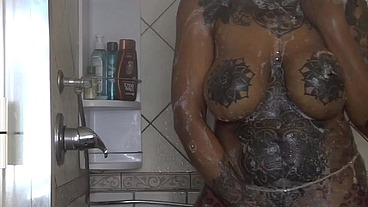 The Kinky Slut Queen "Dark Dea" in ( Sex Shower for ) Follow & Cum with Me !!!