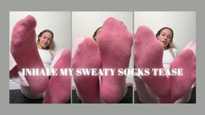 Take a Deep Inhale of My Sweaty Pink Ankle Socks and Edge for Me Until I Say Cum 💦