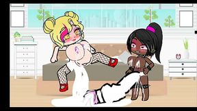 slut fucks futa woman while her boyfriend is not home.