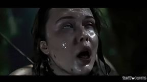 Alice Peachy double penetrated and cumflated by big plant tentacle cocks