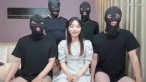 Cute Japanese In A Gangbang