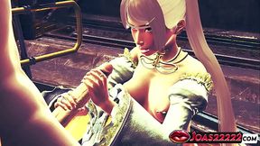 Rule34 Blue Hair Princess With Pierced Nipples – POV Blowjob & Handjob Fetish Service &mdash;  Tip Licking And Massive Cumshot Animation