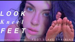 Look kneel feet