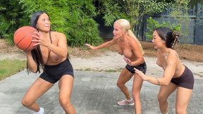 Tatiana, Jazmine and Kiara Topless Basketball
