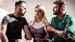 ”Chubby teen neighbor DPd by huge dick bi sex studs”