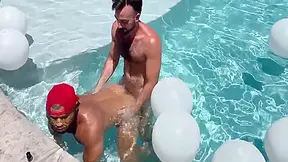 Pounding 2 Muscle Butts By The Pool 12 Min