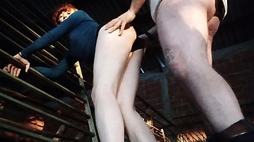 Trans Redhead Cutie Suck and Fuck in an abandoned farm