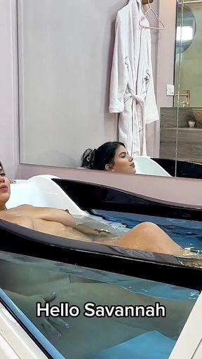 A Pregnant Housewife Has Sex with Her Stepson in the Bathtub