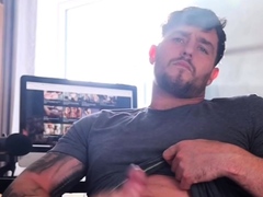 Porn addict jerk his cock for you