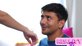 Stepbro destroys Angel Gostosa’s whipped cream kink in lewd stepsis fetish bj