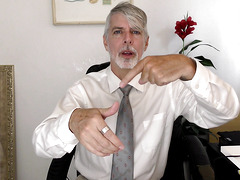 ManPuppy: Psychiatrist Richard Lennox Teaches Virgin To Cum In Office Session