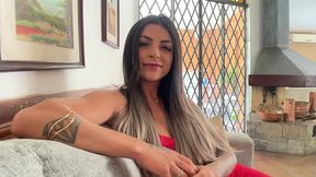 brazilian babe with perfect ass on first casting: deepthroat blowjob and rimjob action